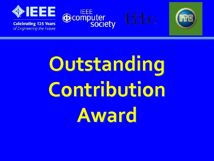 Outstanding Contribution Award 