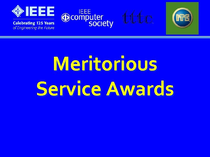 Meritorious Service Awards 