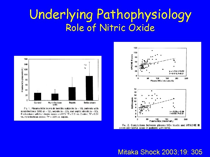 Underlying Pathophysiology Role of Nitric Oxide Mitaka Shock 2003; 19: 305 