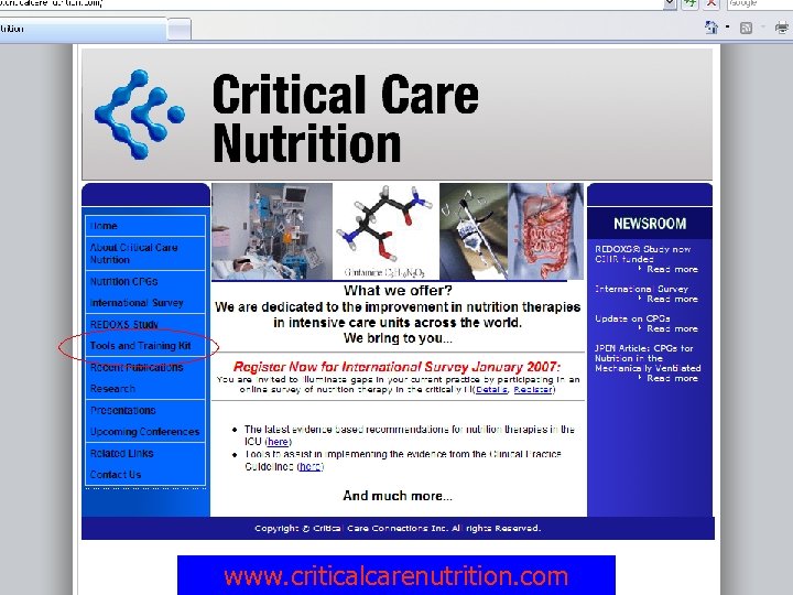 www. criticalcarenutrition. com 