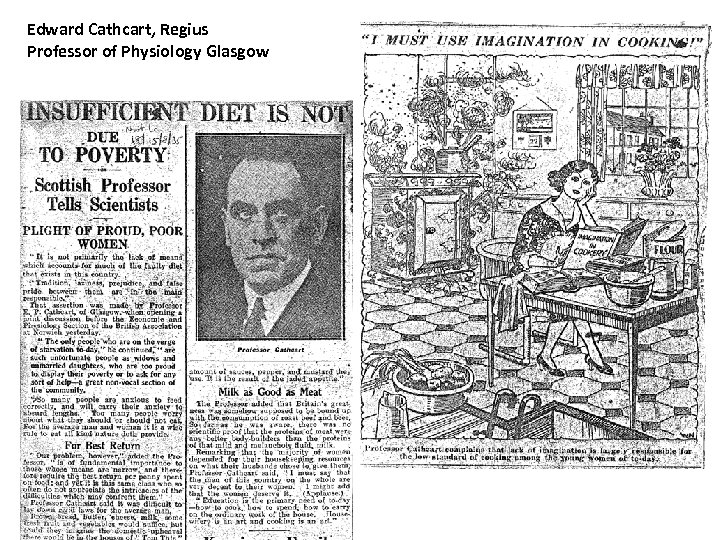 Edward Cathcart, Regius Professor of Physiology Glasgow 