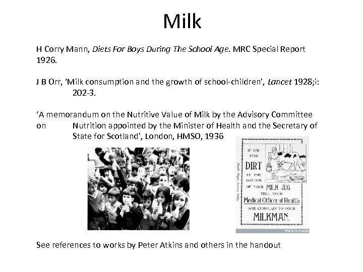 Milk H Corry Mann, Diets For Boys During The School Age. MRC Special Report