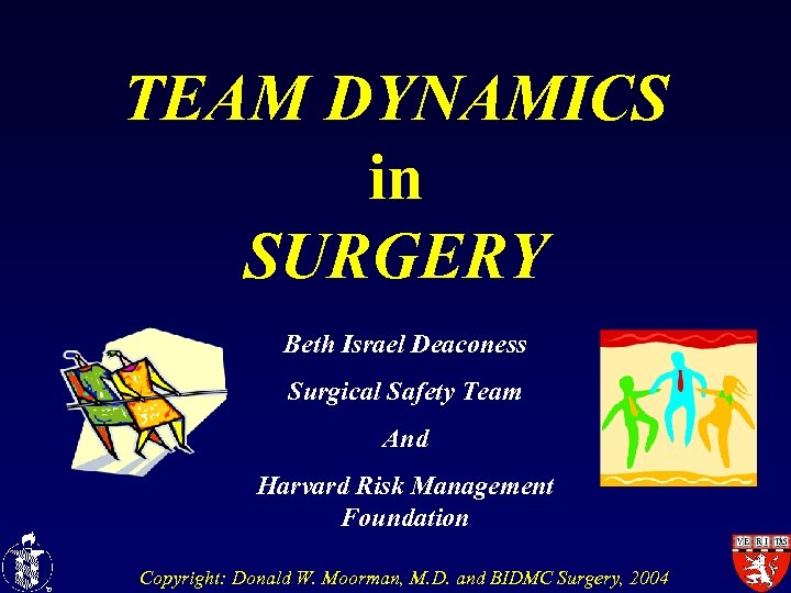 TEAM DYNAMICS in SURGERY Beth Israel Deaconess Surgical Safety Team And Harvard Risk Management