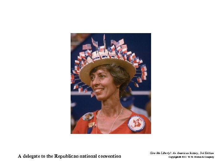 A delegate to the Republican national convention Give Me Liberty!: An American history, 3