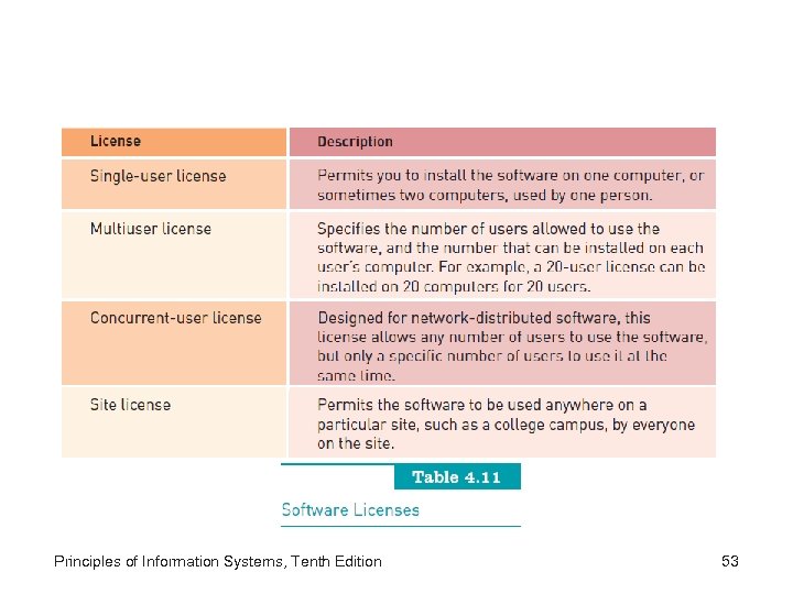 Principles of Information Systems, Tenth Edition 53 