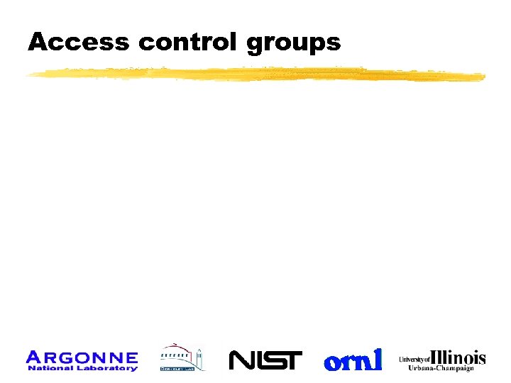 Access control groups 