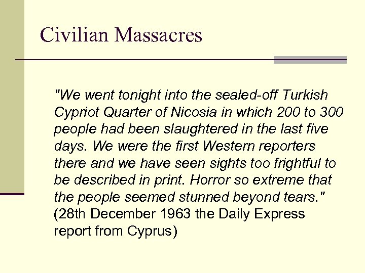 Civilian Massacres 