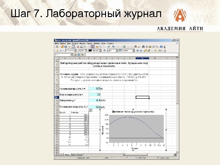 Шаг 7. Лабораторный журнал 