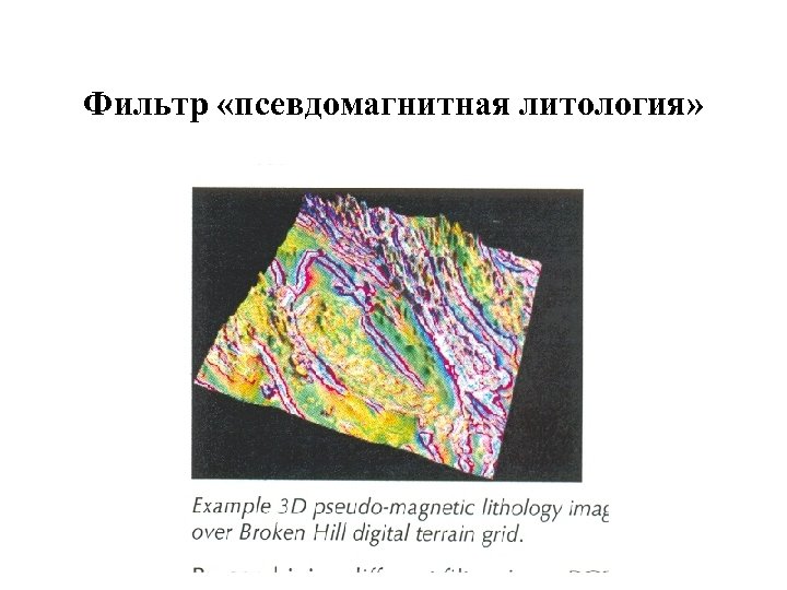 Фильтр «псевдомагнитная литология» 