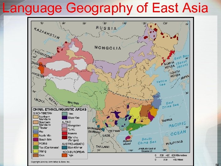 Language Geography of East Asia 