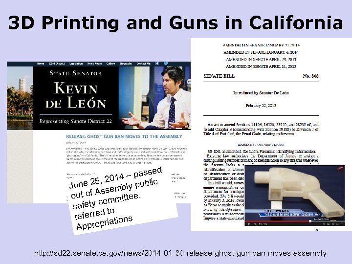 3 D Printing and Guns in California sed 4 – pas 201 ne 25,