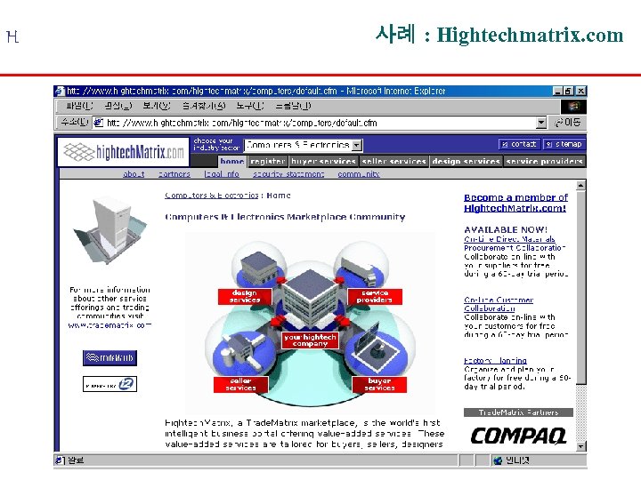 H 사례 : Hightechmatrix. com 