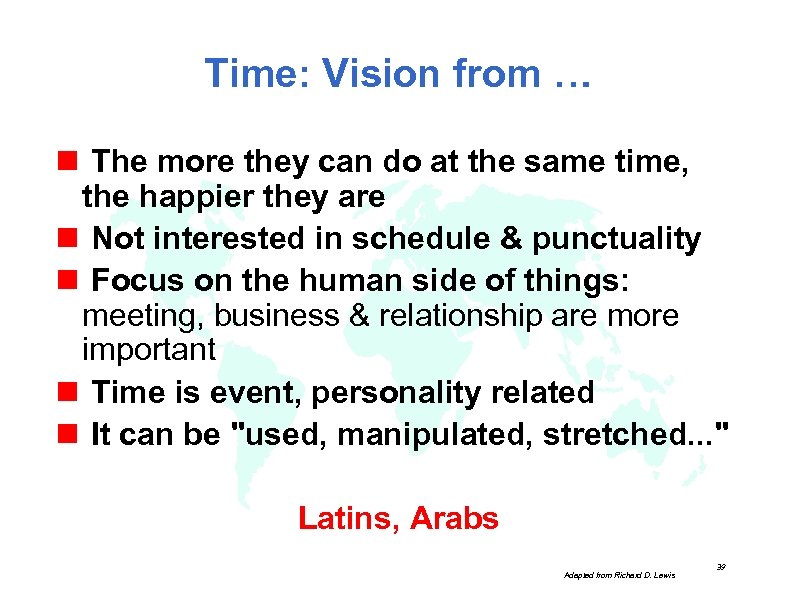 Time: Vision from … n The more they can do at the same time,