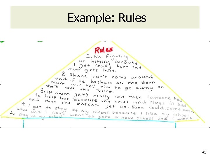 Example: Rules 42 