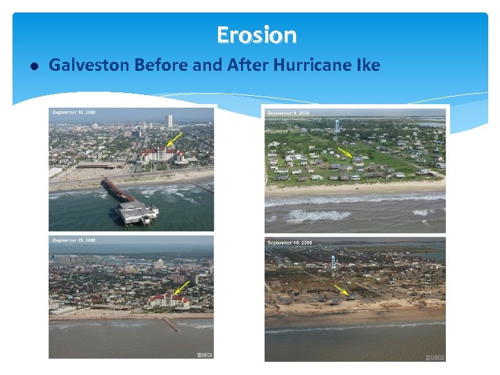 Erosion l Galveston Before and After Hurricane Ike 