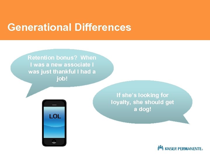 Generational Differences Retention bonus? When I was a new associate I was just thankful