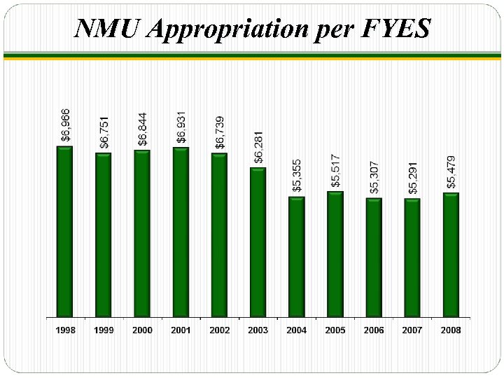 NMU Appropriation per FYES 