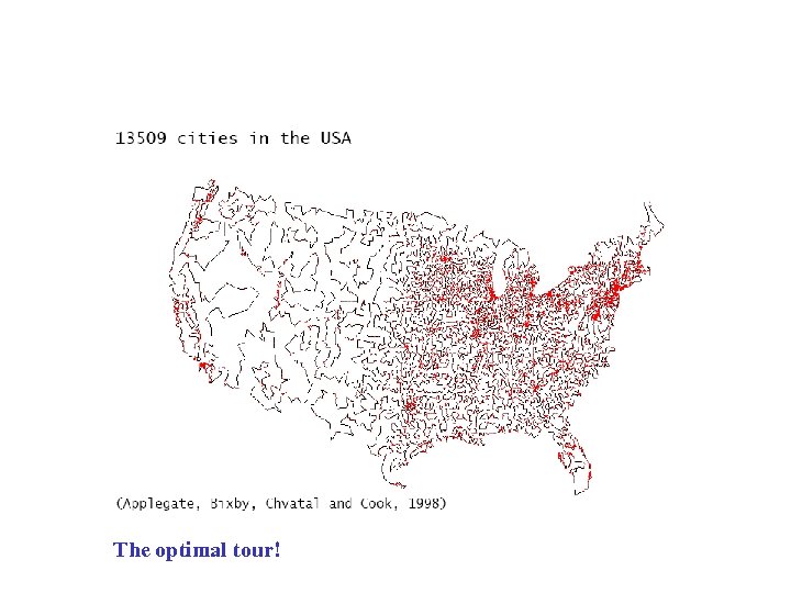 The optimal tour! 