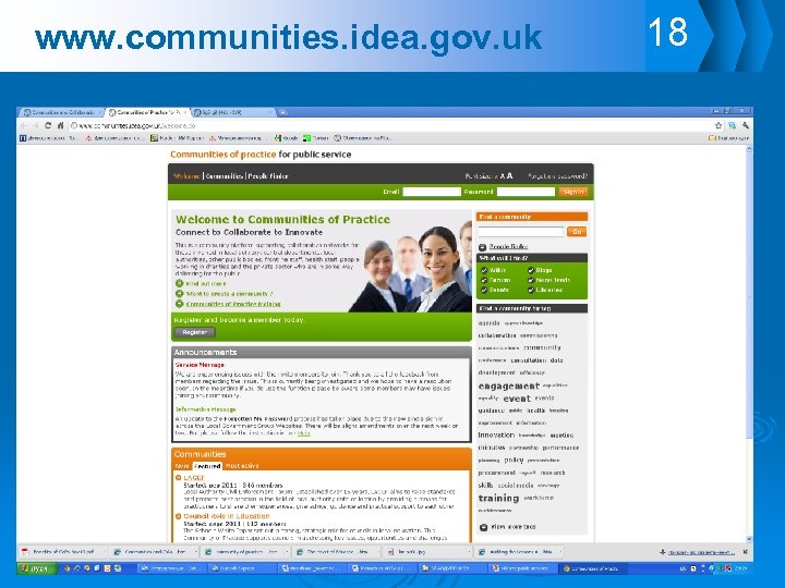 www. communities. idea. gov. uk 18 