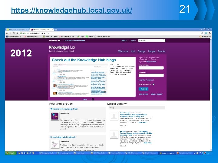 https: //knowledgehub. local. gov. uk/ 2012 21 