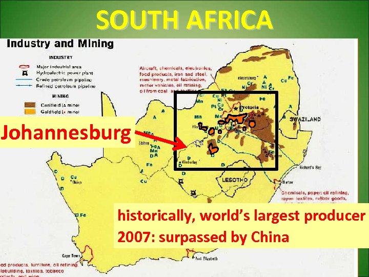 SOUTH AFRICA gold. . Johannesburg Joh gol anne d, a s rch burg eol