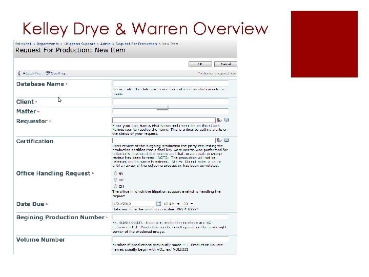 Kelley Drye & Warren Overview 