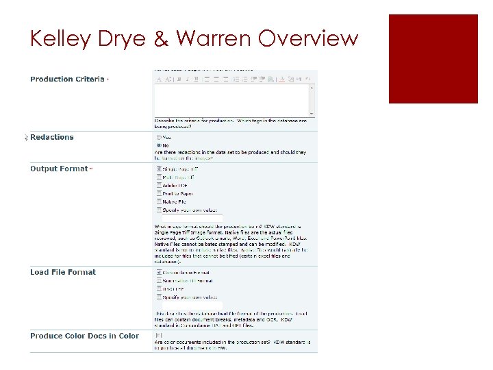 Kelley Drye & Warren Overview 