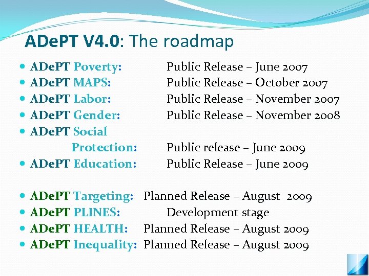ADe. PT V 4. 0: The roadmap V 4. 0 ADe. PT Poverty: ADe.