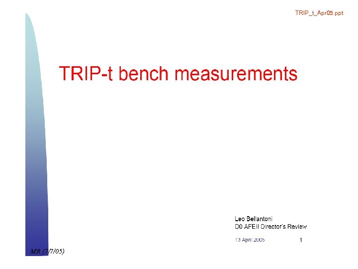TRIP_t_Apr 05. ppt MR (7/7/05) 