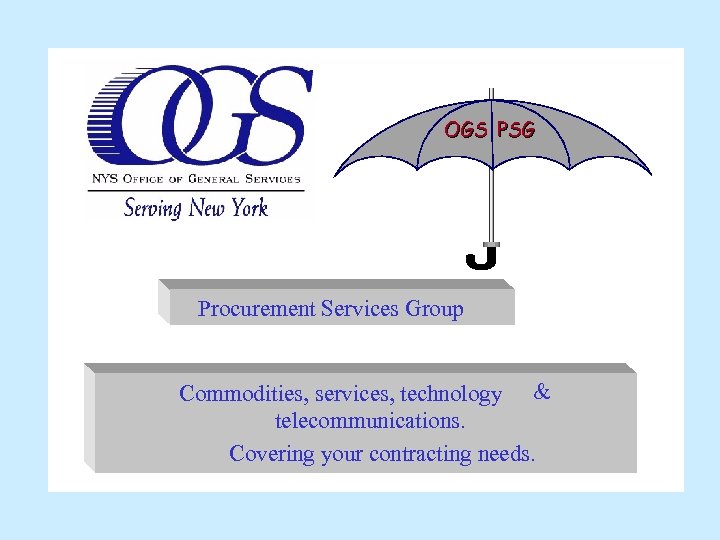 OGS PSG Procurement Services Group Commodities, services, technology & telecommunications. Covering your contracting needs.