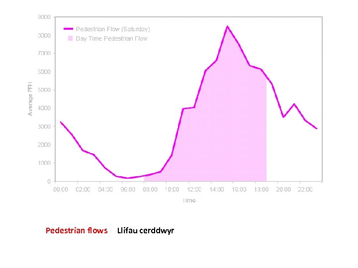 Pedestrian flows Llifau cerddwyr 