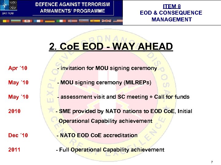 ITEM 8 EOD & CONSEQUENCE MANAGEMENT 2. Co. E EOD - WAY AHEAD Apr