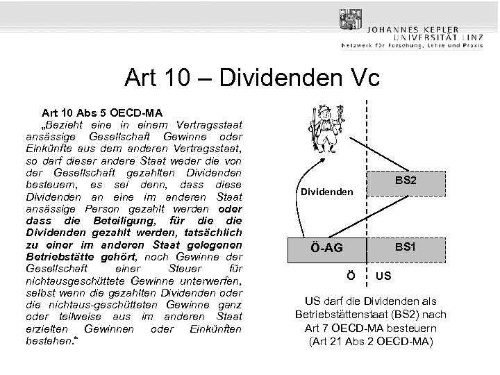 Art 10 – Dividenden Vc Art 10 Abs 5 OECD-MA „Bezieht eine in einem