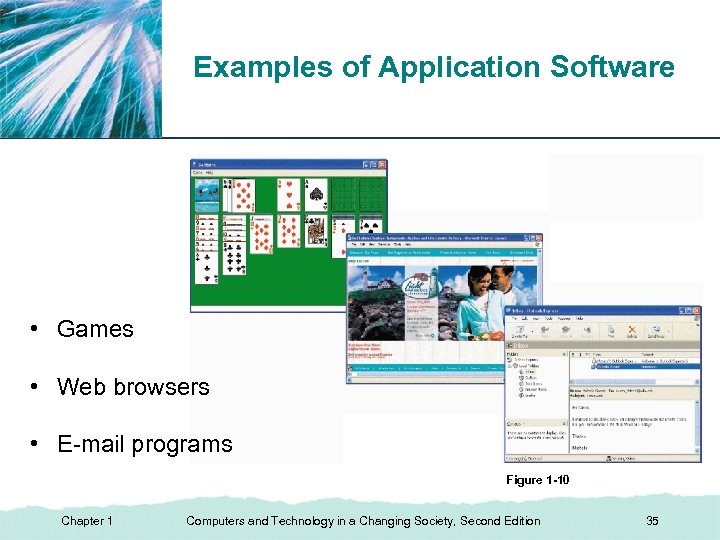 XP Examples of Application Software • Games • Web browsers • E-mail programs Figure