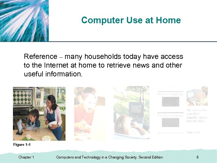 Computer Use at Home XP Reference – many households today have access to the