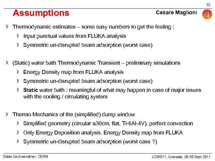 32 Assumptions › › › Cesare Maglioni Thermodynamic estimates – some easy numbers to
