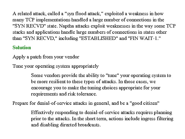 A related attack, called a 