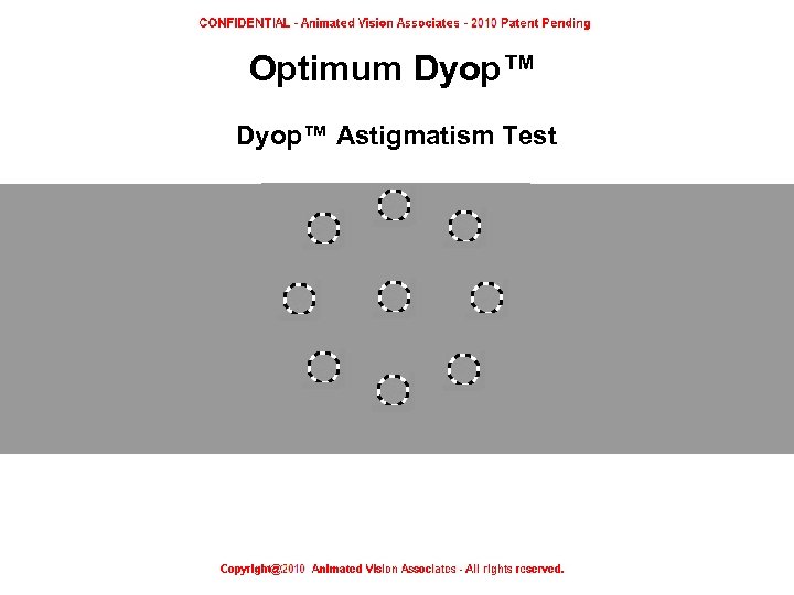 Optimum Dyop™ Astigmatism Test 