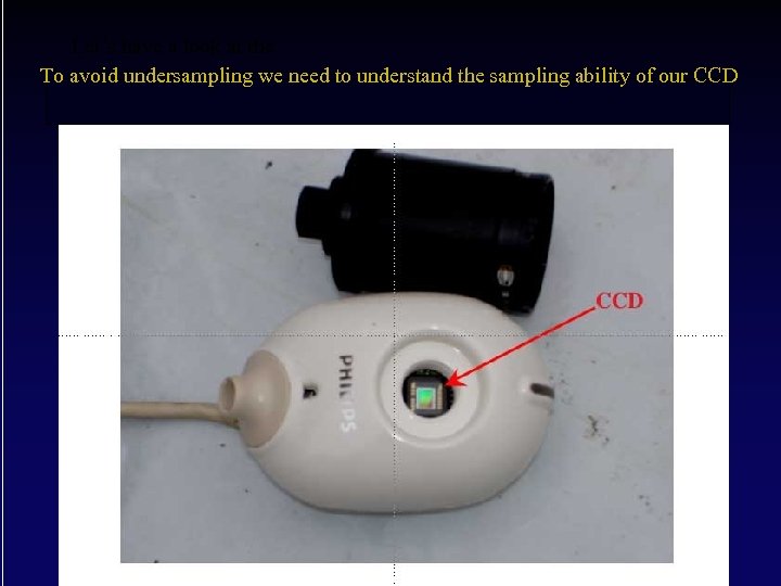 Let’s have a look at the To avoid undersampling we need to understand the