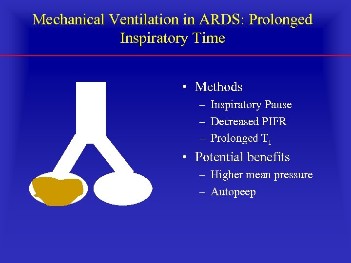 Mechanical Ventilation in ARDS: Prolonged Inspiratory Time • Methods – Inspiratory Pause – Decreased