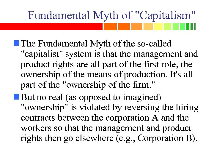 Fundamental Myth of 