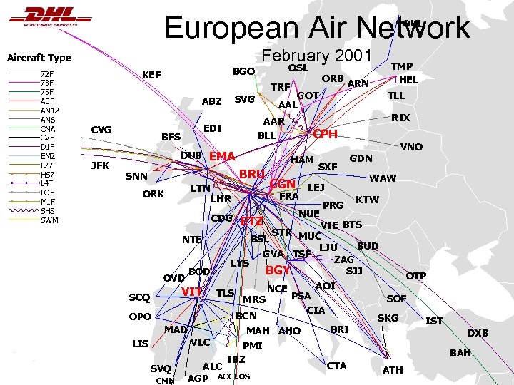 European Air Network OUL Aircraft Type 72 F 73 F 75 F ABF AN