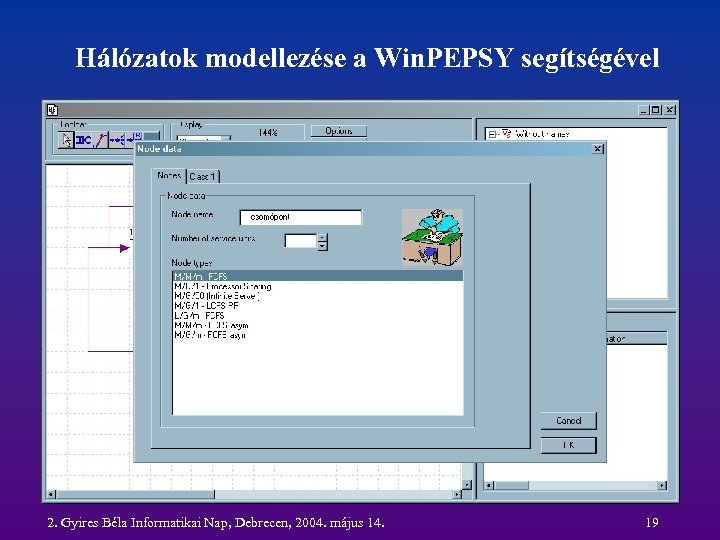 Hálózatok modellezése a Win. PEPSY segítségével 2. Gyires Béla Informatikai Nap, Debrecen, 2004. május