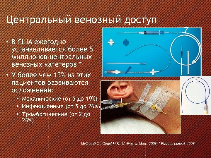 Венозный доступ презентация