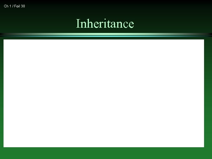 Ch 1 / Foil 38 Inheritance 