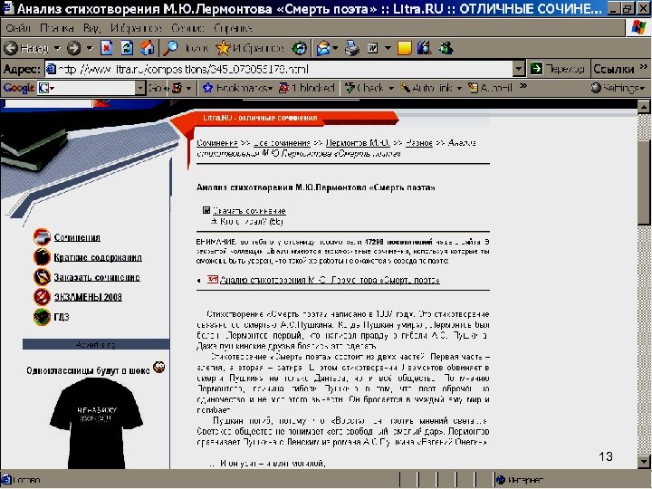 Поиск информации 13 