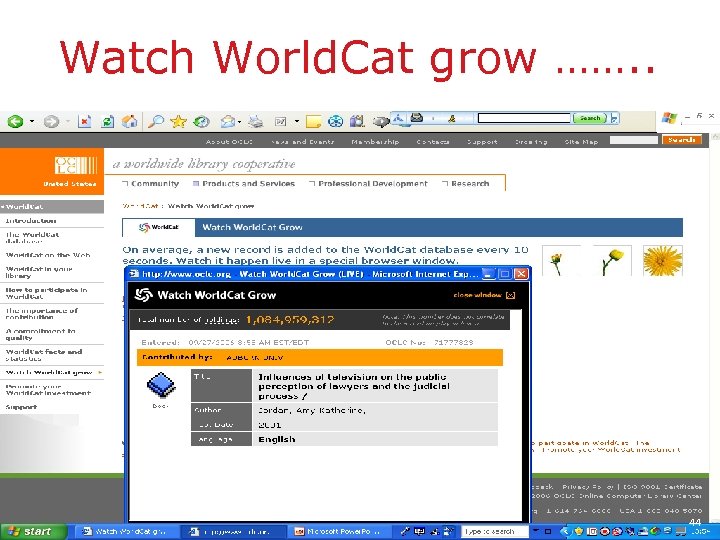 Watch World. Cat grow ……. . 44 