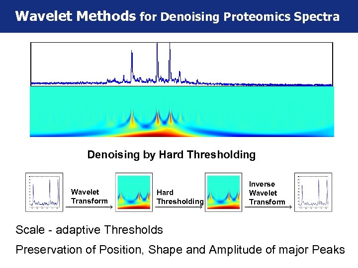 Wavelet Methods for Denoising Proteomics Spectra Denoising by Hard Thresholding Wavelet Transform Hard Thresholding