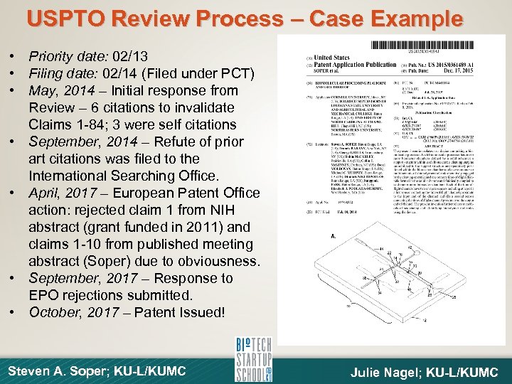 USPTO Review Process – Case Example • Priority date: 02/13 • Filing date: 02/14