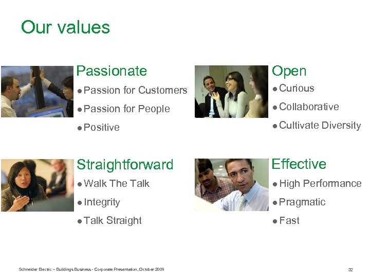 Our values Passionate Open ● Passion for Customers ● Curious ● Passion for People